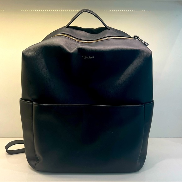 Mina Baie Vegan Gunmetal Black Full Stevie Preowned - Picture 2 of 12